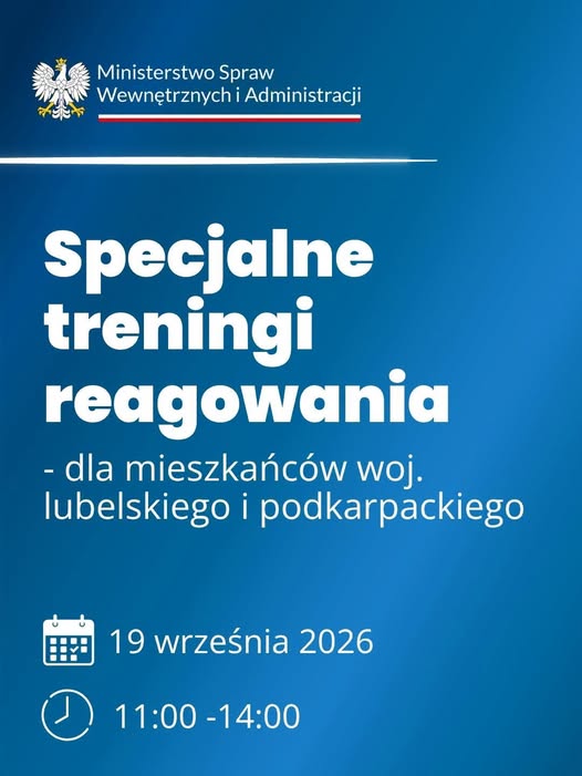 Trening Reagowania w Białej Podlaskiej i powiecie. Ponad 40 punktów edukacyjnych