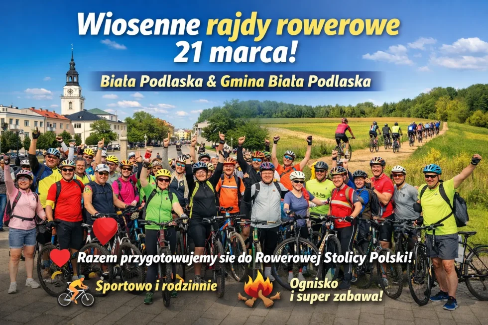 Biała Podlaska rozpoczyna sezon rowerowy. Wiosenne rajdy zaplanowane na 21 marca