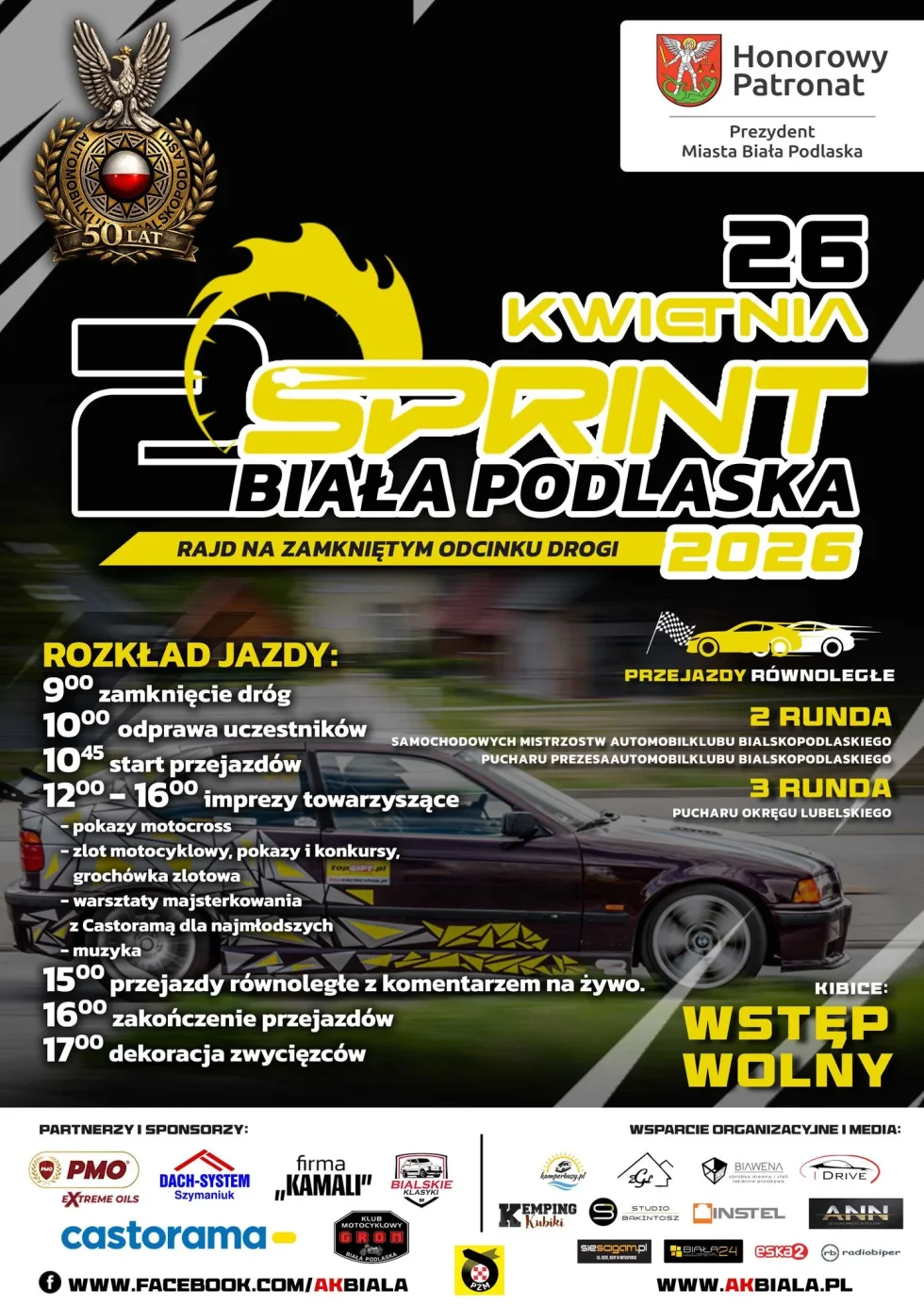 Motoryzacyjne emocje w Białej Podlaskiej. Rajd, parada motocykli i zmiany w ruchu już 26 kwietnia