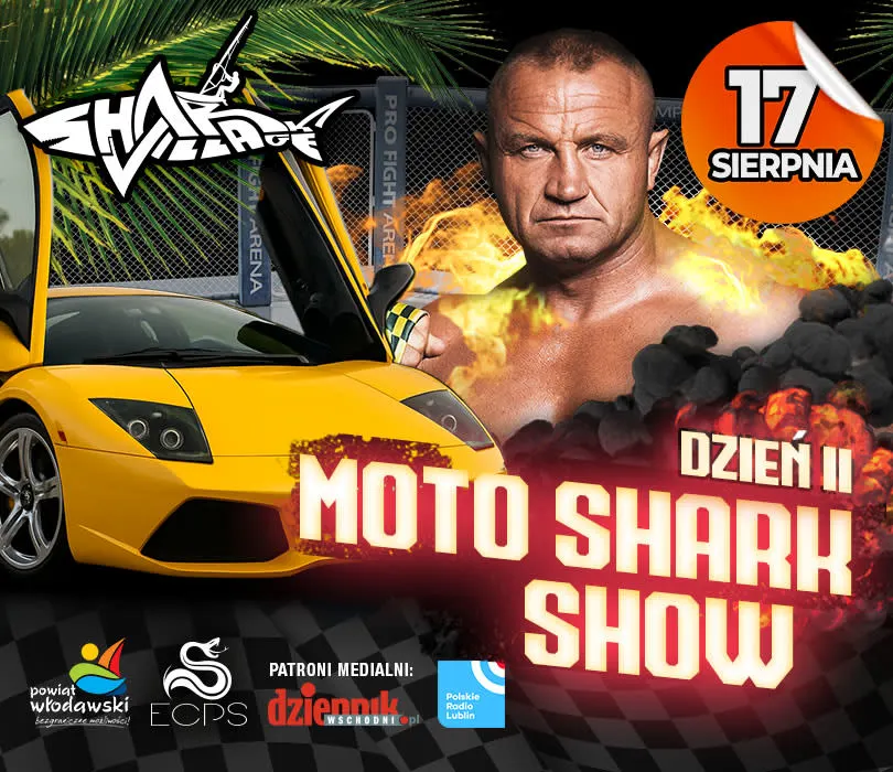 Mariusz „Pudzian” Pudzianowski zawita do Okuninki! Sportowa moc i motoryzacyjne emocje w Shark Village